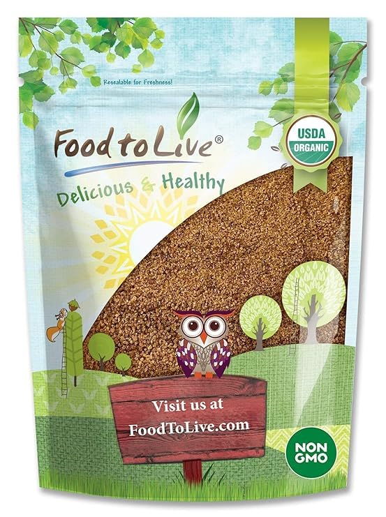 Food to Live Organic Brown Coconut Sugar, 1.5 Pounds – Non-GMO, Pure Palm Sugar, Kosher, Vegan, Fair Trade, Unrefined, G
