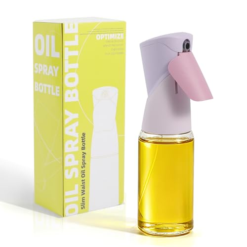 Shineforu Oil Sprayer for Cooking, Upgraded 7.4oz Olive Oil Sprayer Mister, Large Olive Oil Spray Bottle for Air Fryer, 