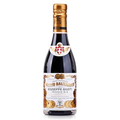 Giusti Balsamic Vinegar of Modena IGP – Full-Bodied Italian Gourmet Aceto Balsamico di Modena for Salads, Marinades, Che