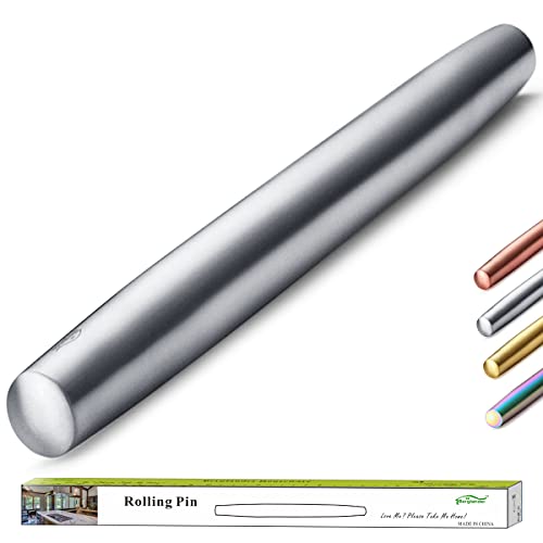 Stainless Steel Rolling Pin, Matte Finish 16.7 Inches, Berglander Rolling Pin For Baking Pizza Dough, Pie, Cookie, Essen