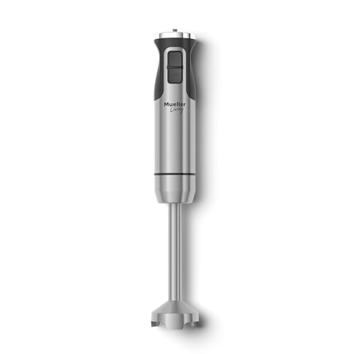 Mueller Immersion Blender Handheld - 8 Speed Stainless Steel Electric Hand Blender, Emulsion Blender Stick Kitchen Gadge