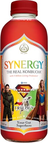 SYNERGY The Real Kombucha Trilogy Kombucha - 16 fl oz Bottle - Raw Probiotic Drink for Gut Health and Immune Support