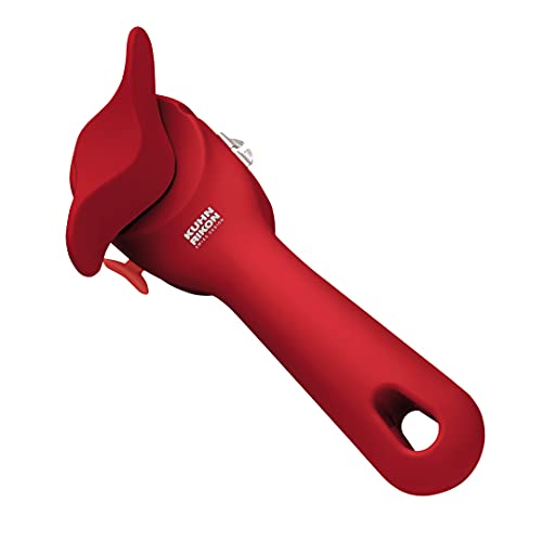 Kuhn Rikon Auto Safety LidLifter Can Opener with Ring-Pull Tool – Smooth-Edge Side-Cut Design for Safe, Touch-Free Lid R