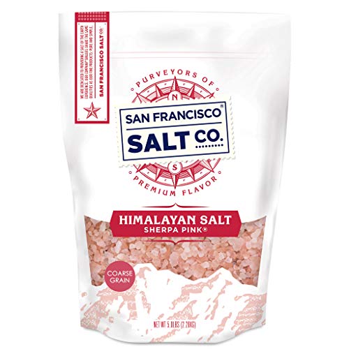 Sherpa Pink Himalayan Salt – Coarse Grain, 5 lbs. | All-Natural, Gluten-Free, No Additives | Perfect for Everyday Cookin