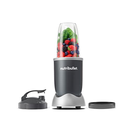 Nutribullet Personal Blender, Shakes, Smoothies, Food Prep, and Frozen Blending, 24 Ounces, 600 Watt, Dark Gray, NBR-060