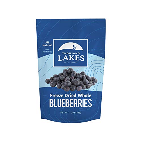 Freeze Dried Whole Blueberries - 1.2 oz | Thousand Lakes Brand