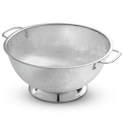 Bellemain Stainless Steel Colander for Kitchen, 5 Qt Pasta & Rice Strainer