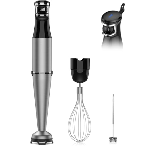 Immersion Blender Handheld 1100W 3 in 1 Corded Stick Hand Blenders for Kitchen with Trigger Speed Control, with Whisk, M