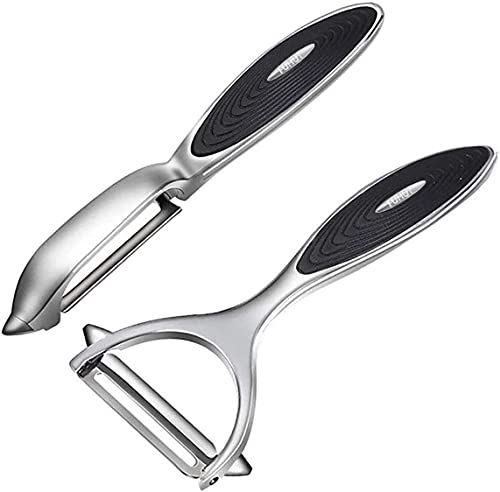 FUHUY Vegetable, Apple Peelers for kitchen, Fruit, Carrot, Veggie, Potatoes Peeler, Y-Shaped and I-Shaped Stainless Stee