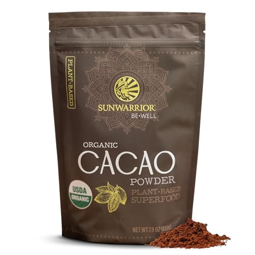 Pure Cacao Powder Organic Unsweetened & Raw | Premium USDA Organic Cacao Powder for Baking Smoothies and Hot Chocolate |