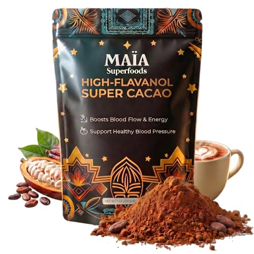Maia Ceremonial Cacao | Super Cacao | High Flavanols | Supports Healthy Blood Pressure, Cardiovascular Wellness | Theobr