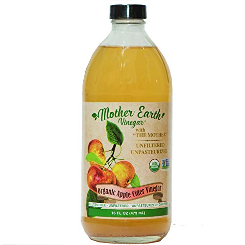 Mother Earth, Organic Apple Cider Vinegar with The Mother, Fresh Pressed Organic Apples, OACV, ACV, Raw, Unpasteurized, 