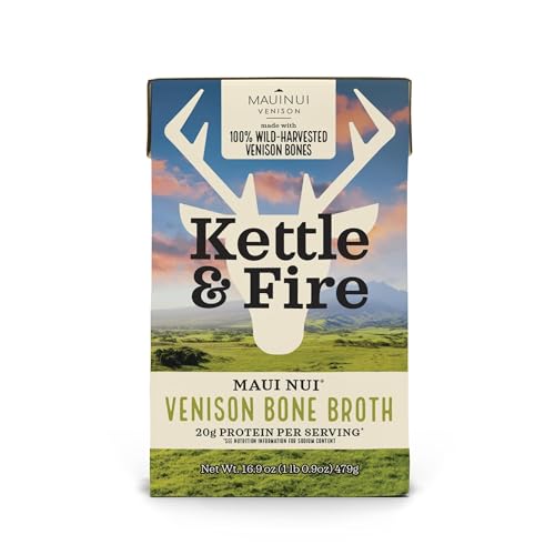 Kettle & Fire Maui Nui Venison Bone Broth, 16.9 OZ