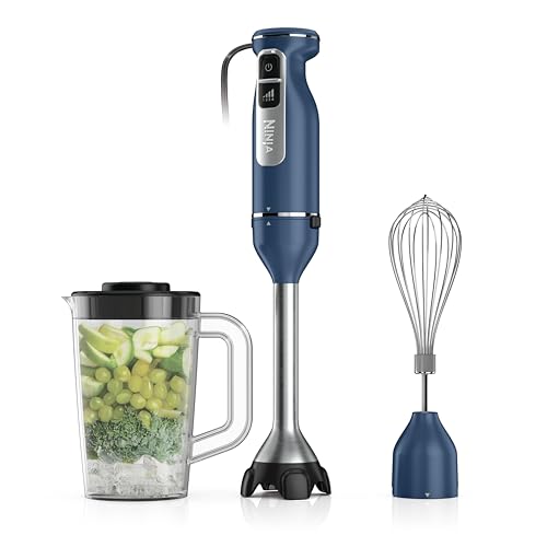 Ninja Immersion Blender & Whisk, 4 Speeds, 4oz Cup, Deep Navy, CI201ND
