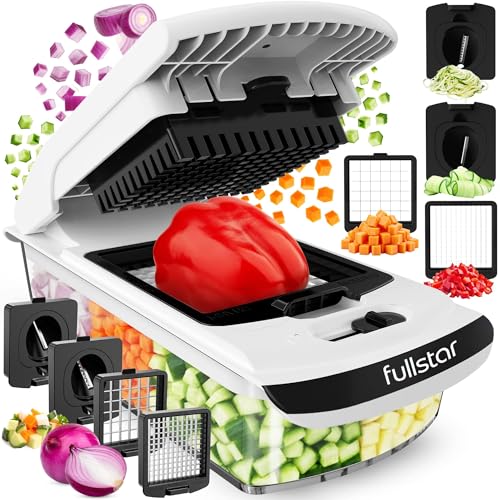 Fullstar The Original Pro Chopper - Vegetable Chopper and Spiralizer, Food Chopper with Container, Fruit Slicer, Kitchen