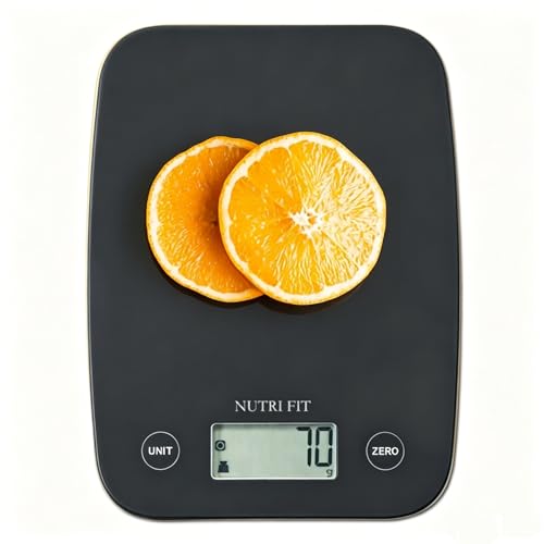 NUTRI FIT Digital Food Scale, 11lb Kitchen Scale Digital Weight, Cooking Scale for Food Ounces and Grams, 4 Units with 0