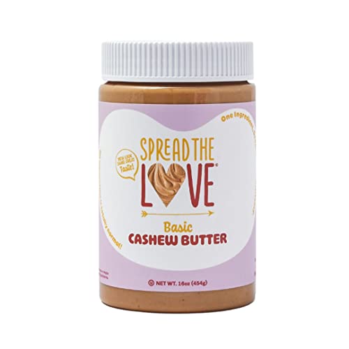 Spread The Love Basic Cashew Butter, 16 oz Jar, 1 Pack