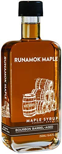 Runamok Organic Bourbon Barrel Aged Maple Syrup - Vermont Maple Syrup, Pure Maple Syrup for Cocktails, Cheese Pairing & 