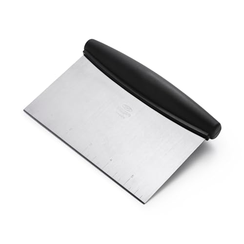 OXO Good Grips Stainless Steel Multi-Purpose Scraper & Chopper, Dough Cutter for Pizza, Bread and Cookie Dough, Multi-Pu