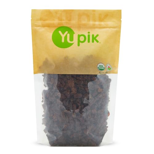 Yupik Organic Thompson Raisins, 2.2 lb (35.2 oz), Gluten-Free, Kosher, Non-GMO, Vegan, Dried Fruits, Naturally Sweet, No