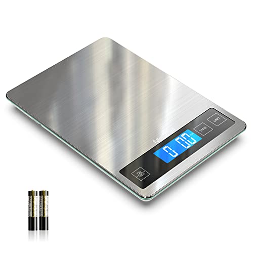 Nicewell Food Scale, 22lb Digital Kitchen Scale Weight Grams and oz for Cooking Baking, 1g/0.1oz Precise Graduation, Sta