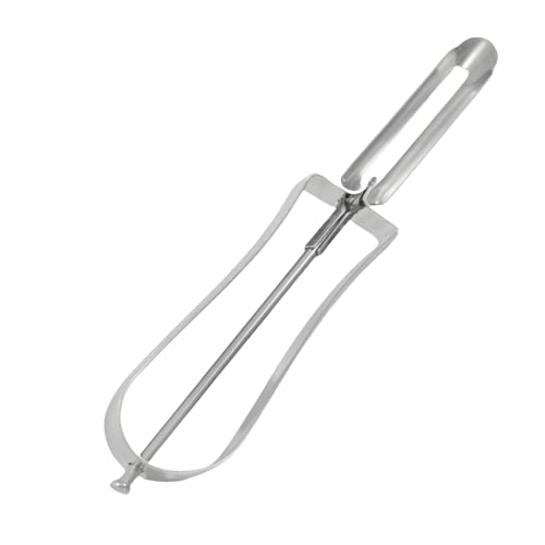 RyanDesign Professional Stainless Steel Peeler - Swivel Blade, Ergonomic Handle, Potato Eye Remover - Commercial Grade V