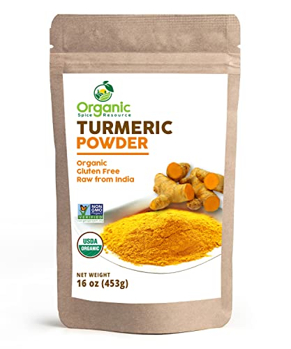 OSR - Organic Turmeric Powder with Curcumin | 16oz or 454g | USDA Organic and Non-GMO | 100% Raw and Natural