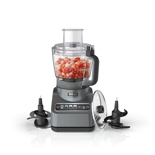 Ninja Food Processor, Professional Plus, 1000 Peak Watts, 4 Functions for Chopping, Slicing, Purees & Dough with 9-Cup P