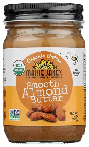 Maisie Janes Organic Almond Butter Smooth, 12 OZ