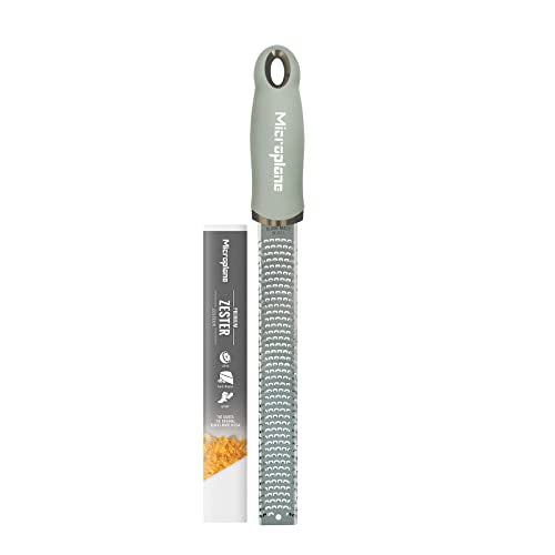 Premium Classic Zester- Sage Green | Lemon Zester tool, Hard Cheese & Vegetable Grater | For Citrus, Parmesan Cheese, Ga
