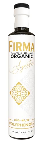 FIRMA Extremely High Phenolic Signature Organic EVOO (1000+ mg/kg), USDA Organic Tunisian Extra Virgin Olive Oil, First 