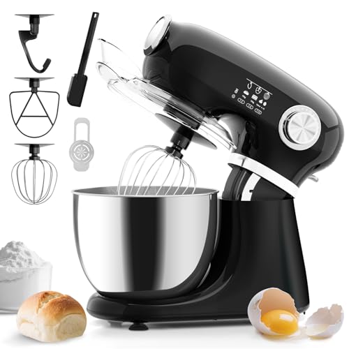 Electactic Stand Mixer With 12 Speed,5.3 Quart Electric Mixer With Tilt Head, Kitchen Mixer for Daily Use with Egg Whisk