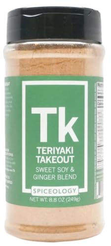 Spiceology Teriyaki Takeout Seasoning Blend, 8.8 oz | Sweet Soy, Ginger, Garlic & Green Onion | Seattle-Style Teriyaki D