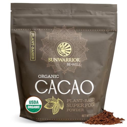 Pure Cacao Powder Organic Unsweetened & Raw | Premium USDA Organic Cacao Powder for Baking Smoothies and Hot Chocolate |