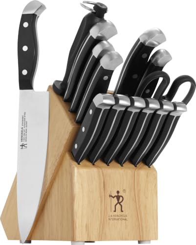 Henckels Statement 15-Pc Knife Block Set, Razor-Sharp, German Engineered
