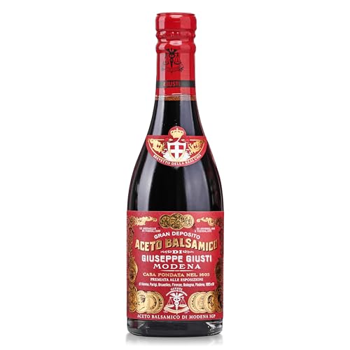 Giusti Italian Balsamic Vinegar of Modena IGP, Matured, Thick & Balanced Authentic Aceto Balsamico, 3 Gold Medals Gran D