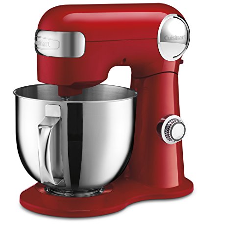 Cuisinart Stand Mixer, 12 Speed, 5.5 Quart Stainless Steel Bowl, Chef’s Whisk, Mixing Paddle, Dough Hook, Splash Guard w