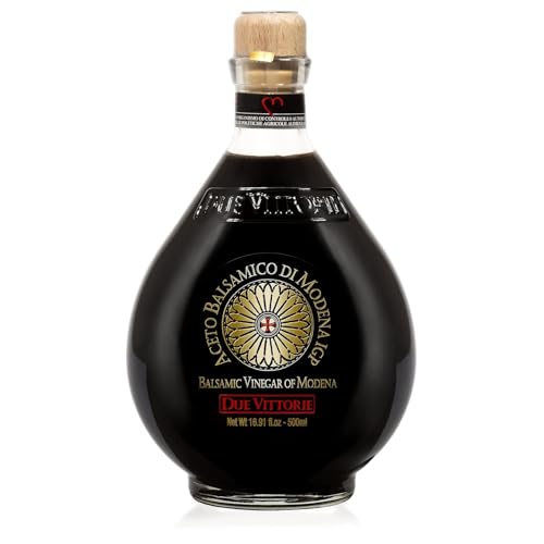 Due Vittorie Oro Gold Balsamic Vinegar of Modena. Highest score from The Consortium of Modena - 16.91fl oz / 500ml - Pac