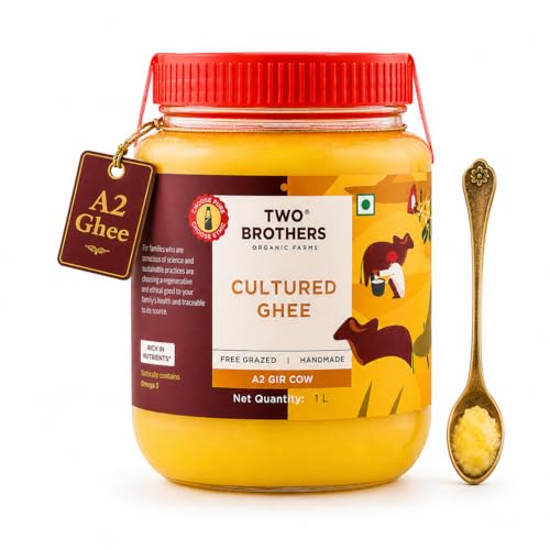 A2 Ghee Butter Organic Grass Fed from Gir Cow | Gut Friendly | Healthy Butter Alternative | Non-GMO, Lactose-Free, Keto 