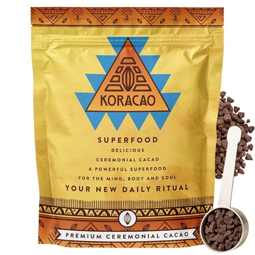KORACAO Sustainably Harvested Cacao | Ideal Superfood for Everyday Bliss | Ceremonial Grade Cacao | Enhance Your Spiritu