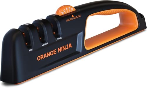 5 Precision Adjust Knife Sharpener- 3-Stage Premium Kitchen Knife Sharpener to Repair, Restore & Polish Blades by Sharp 