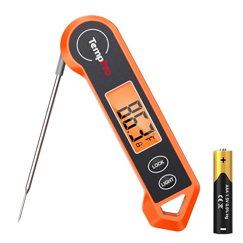 TempPro TP19H Digital Meat Thermometer for Cooking with Ambidextrous Backlit and Motion Sensing Kitchen Cooking Food The