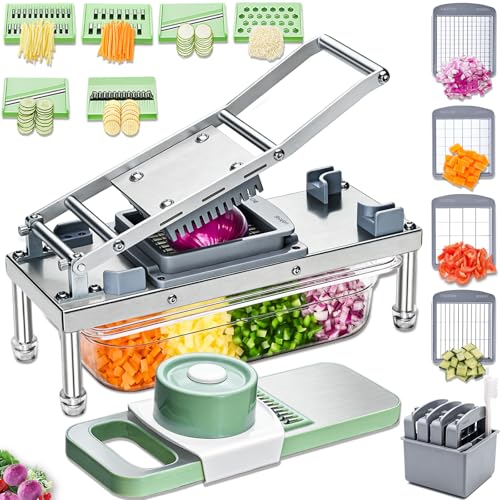 Vegetable Chopper Veggie Cutter Onion Food Potato Dicer with Container