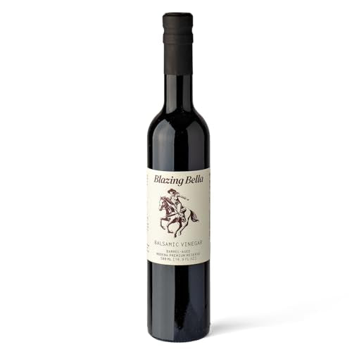 Blazing Bella Barrel Aged Balsamic Vinegar of Modena, Italy – Thick, Rich & Naturally Sweet – Premium Traditional Italia