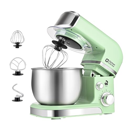Kitchen in the box Stand Mixer,3.2Qt Small Electric Food Mixer,6 Speeds Portable Lightweight Kitchen Mixer for Daily Use