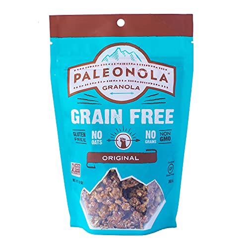 Paleonola Original Grain Free Granola, 10 Oz Resealable Bag (Pack of 1) - Grainless Protein Paleo Granola Blended with D