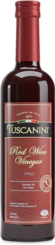 Tuscanini Italian Red Wine Vinegar, 16.9oz | Red Wine Vinegar for Salads and Cooking | Product of Italy | Kosher for Pas