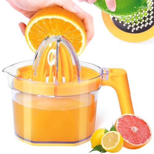 Lemon Squeezer 4-in-1 Lemon Hand Juicer - ChefVille Manual Orange Juicer Multifunctional Lemons Lime Squeezer, Citrus Ju