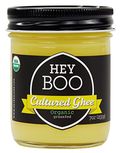 Organic Cultured Ghee - California Grassfed Cows - Award Winning Euro Styled High Fat Butter - Premium Black Label, 8 oz