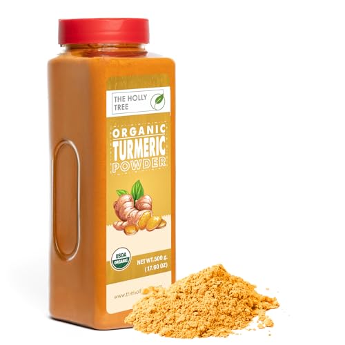 Organic Turmeric Powder 17.60 oz – Turmeric Powder Organic for Cooking, Drinks & Skin – USDA Certified, Ground Turmeric 